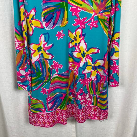 Lilly Pulitzer Fairfield Blue Summer Haze Engineered Tunic Dress Sz.S - Picture 12 of 16